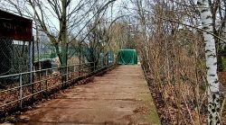 Der einsame alte Bahnsteig