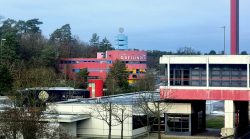 Ein Blick über die Grenzanlagen Dreilinden