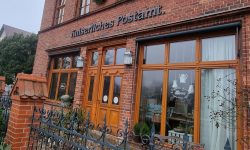 Das Postamt ist jetzt ein Café, leider geschlossen