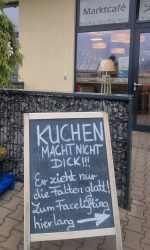 Das Marktcafé bei Edeka, endlich Kaffee und Kuchen