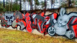 Street-Art in leuchtenden Farben