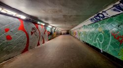 Der bunte Tunnel unter der Müggelspree, Friedrichshagen