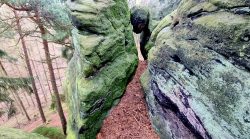 Wanderwege den Gersfelsen hinab