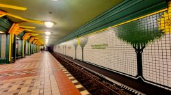 Florale Impressionen in der U Bahn Station