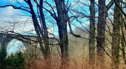 Das AQUÄDUKTbei Flöha; Schuss aus der Bahn