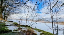 Auf Feldwegen den Berg hinauf