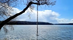 Am Badestrand, Aussicht auf Badevergnügen