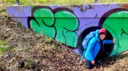 Ein Krötentunnel unter der Bahnstrecke