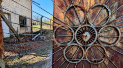 Kunstvolles Tor aus Zahnrädern, Haupttor