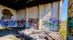 farbenfrohe frische Street Art