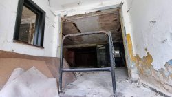 Ein Blick ins abgebrannte Innere