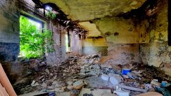 Bahnhäuschen von Innen