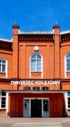 2stöckiger Bahnhof Küstrin, z. Z. stillgelegt