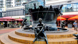 Faunenbrunnen in frt Magdeburger Altstadt