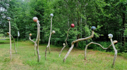 Dieses Kunstwerk schmückte den Eingangsbereich zum Golfplatz