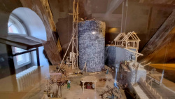 Modell der Bauarbeiten im Burgmuseum