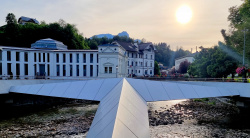 Mercedes Stern Brücke über die Grundlseer Traun