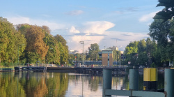 Blick auf die Schleuse Spandau